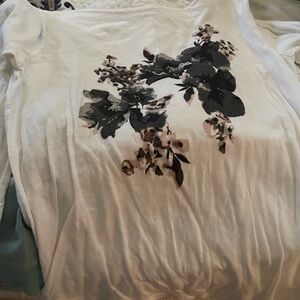 Floral Print White T-Shirt